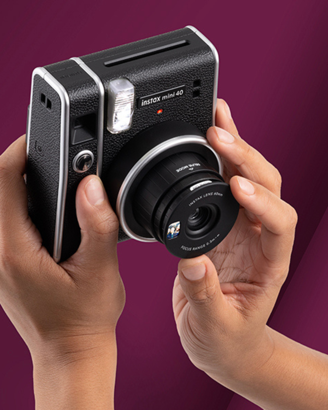 Fujifilm Instax Mini 40 – Camera Bundle (Includes 20 Films)