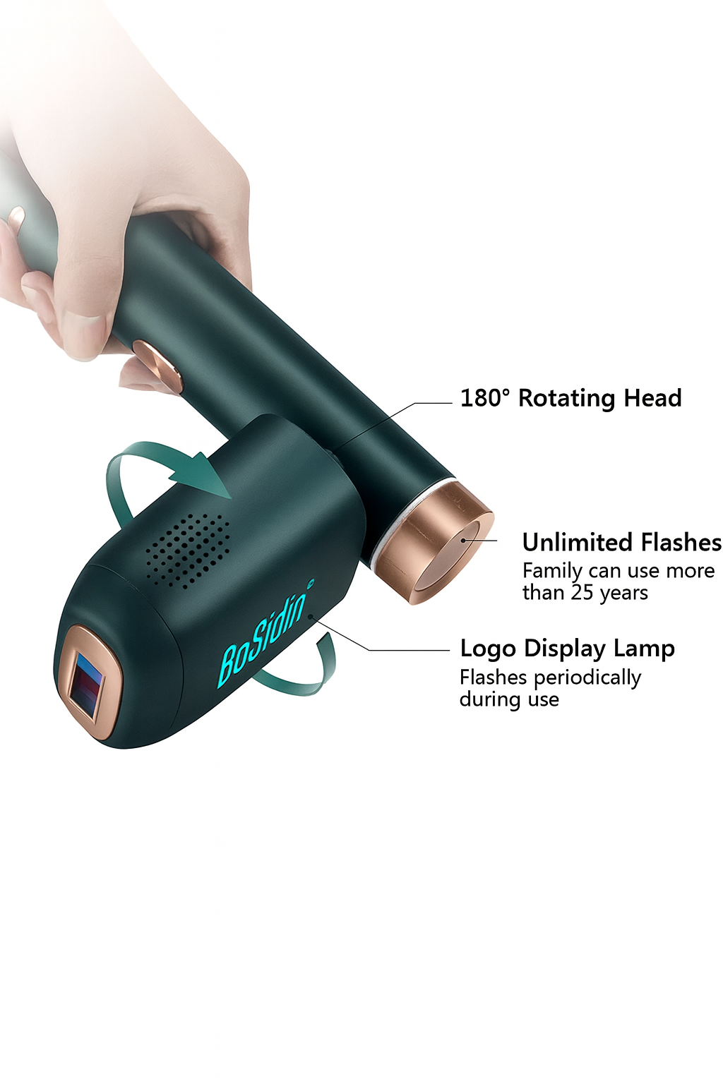 BOSIDIN LASER - PERMANENT HAIR REMOVAL DEVICE