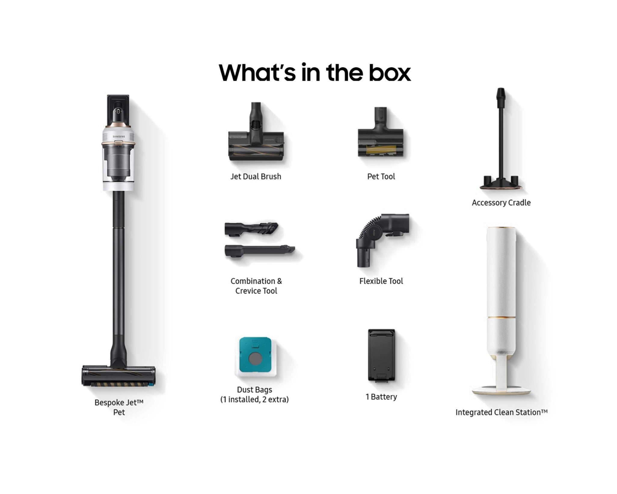 Samsung Bespoke Jet™ Cordless Vacuum Cleaner (Pet) - VS20A95823W